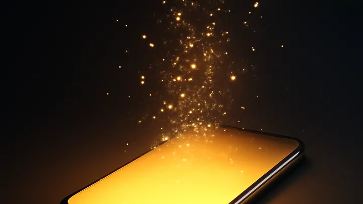 2227BDT COM - Modern phone with glowing screen 2227BDT COM Modern phone with glowing screen